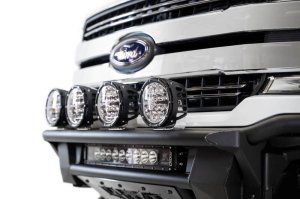 Ford F-150 Raptor Front Bumper - Addictive Desert Designs - ADD PRO Bolt-On Light Hoop - Hammer Black - `18-`20